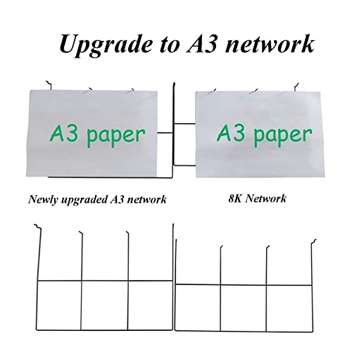 50-Layer Art Drying Rack, Painting Drying Racks,Wire Mesh Art Class Drying Easel, Easy To Move/With Pulleys, Space Saving Studio Easel/Desk Shelf #TOP3