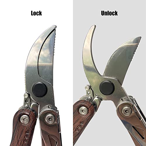 Tijeras de podar multitool 7 en 1 para jardín 8 pulgadas miniatura 4