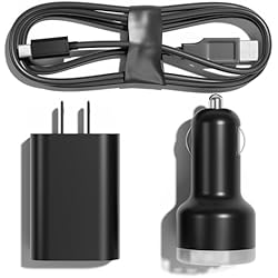 Airmoto Power Kit - Car Charger and Home Charger for Airmoto Tire Inflator Portable Air Compressor - Fast Charging with 3ft Lightning Cable