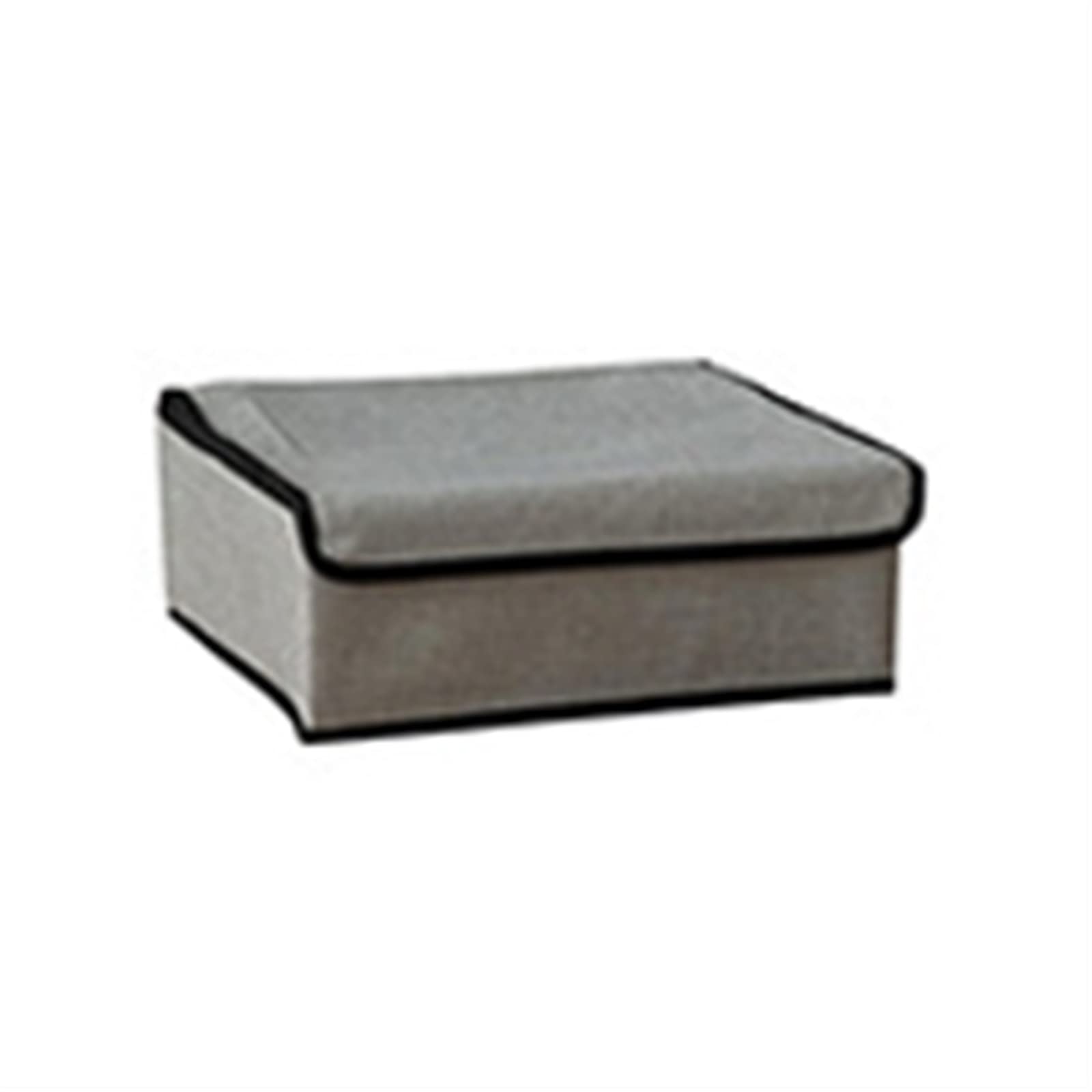 RWRAPS Scatola di immagazzinaggio con Coperchio Scatola di immagazzinaggio Multifunzionale Organizzatore di Copertura in Tessuto (Colore : Grigio) (Grigio Chiaro)