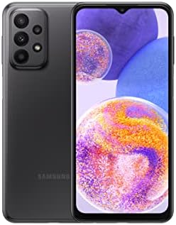 Samsung Galaxy A23 Mobile Phone SIM Free Android Smartphone 6.4 Inch Infinity-V Display, 4GB RAM, 64GB Storage, 5,000 mAh Battery, Black, Android 12 [UK Version], 3 Year Warranty