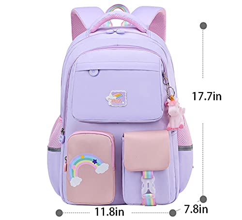 Ktamiran Cute Backpack Travel Backpacks Bookbag For Women & Men Boys Girls School College Students Backpack Durable Water Resistant Purple Large #TOP1
