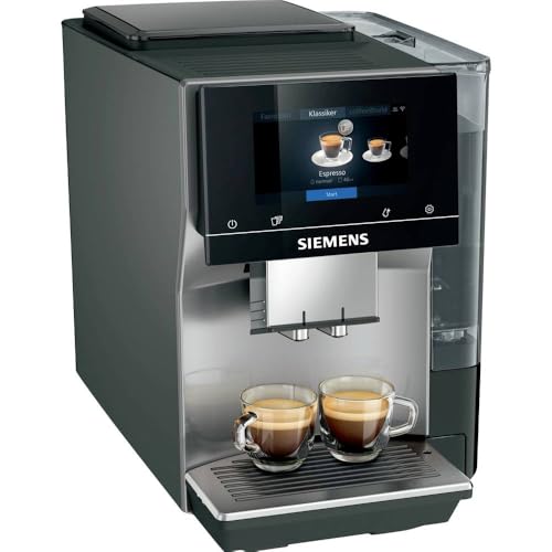 Siemens Kaffeevollautomat EQ700 classic TP715D01, App-Steuerung, Cold Brew, intuitives Full-Touch-Display, bis zu 10 ind...