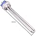 DERNORD 12V 300W DC Immersion Heater Submersible Water Heater Element Stainless Steel Heating Element with 1 Inch NPSM Fitting