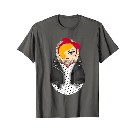 Matryoshka / Pin-up / Vestido de Lunares / Rockabilly Camiseta