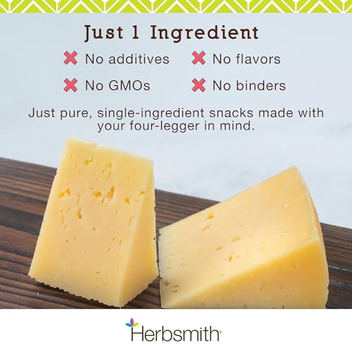 Herbsmith Smiling Dog Treats – Freeze Dried Gruyere – 100% Real Wisconsin Cheese – Single Ingredient – Human Grade – Made in USA – 9 oz - Image 6