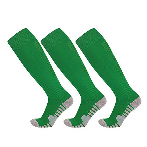 ETORRY Calcetines de Fútbol Deportes al Aire Libre de Medias de Fútbol Unisexo Juventud para Baloncesto Rugby Hockey y Otros Deportes 1/3 Par. (G3P,Small) Cover