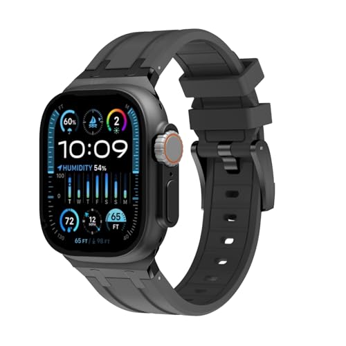 Bracelet Apple Watch Ultra 2 étanche et souple en silicone pour homme