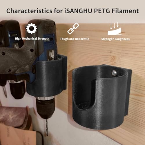 Image of Carbon Fiber PA12 3D Printer Filament 1.75mm Black, High Rigidity Heat-Resistant 3D Printer Filament,Abrasion Resistance for Functional Parts Carbon Fiber Fit Most 3D FDM Printers