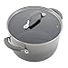 Rachael Ray Brights Nonstick Cookware Pots and Pans Set, Sea -Salt Gray