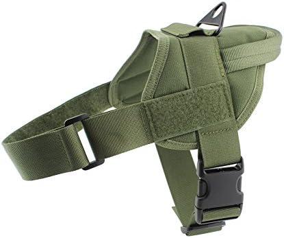 Yunlep Tactical K9 Dog Vest Harness Service Dog Vest Nylon Patrol Training Harness for Dog Outdoor Sports