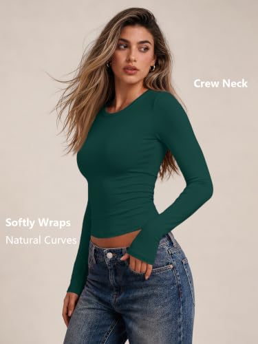 Image of Trendy Queen Womens Long Sleeve T Shirts Fall Fashion Basic Y2K Tops 2026