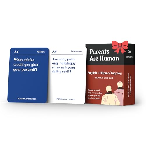 Parents Are Human, Relationship Cards, Get to Know Each Other Better, Parents, Families, Teens & Kids Relationship Building, Light & Deep Questions, 70 Questions & Activity Cards, English + Filipino