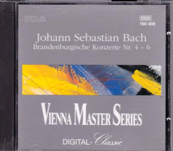 Brandenburg Concerti 4-6 [Audio CD] Bach; Brazda and Phsv