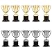 Toddmomy 10Pcs Mini Tazza del Trofeo Giocattolo Premio Trofeo Tazza di Awards Apprezzamento Premio Regalo per I Bambini in Argento Dorato