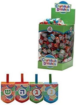 Hand Painted Wood Medium Dreidels - 100 pack