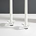 Glass Taper Candle Holders, Set of 2, Round, 1.5