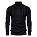 2023 Inverno Dolcevita Casual Maglia Calda Camicia Uomo Tinta...