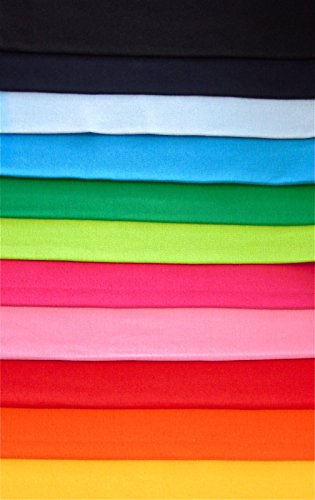 11x0,25m Bündchen Basic-Set Farbverlauf Schlauchware 70cm 95% Baumwolle 5% Elasten Cover