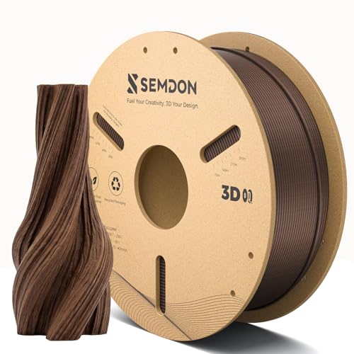 Image of Wood PLA Filament Cherry Wood 3D Printer Filament 1.75mm+ /-0.02mm 1KG /2.2lb | Real Wood Fibers Added 3D Printer Filament Fits for Most FDM 3D Printers High Speed