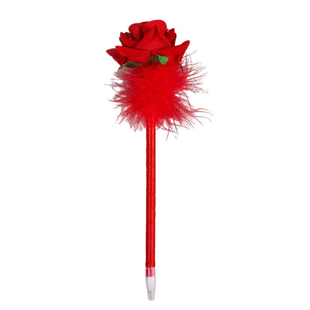 CXBDDF 0,7 mm Tinte Rose Blume Kugelschreiber Simulation Blume Stift Schule Büro Schreibbedarf
