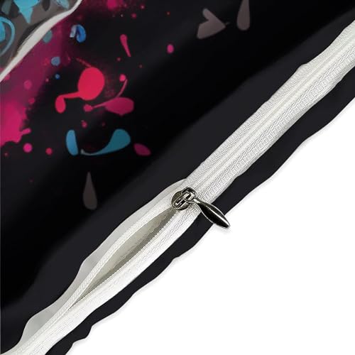 Parure de lit squelette 3D toucher doux en microfibre résistante King size