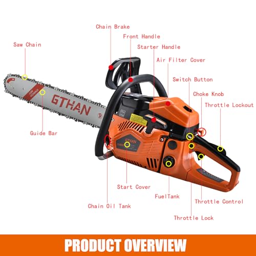 62cc Gas Chainsaw 20-Inch