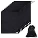 Cosmos ® 10 pcs Non-Woven Black Color Shoe Bag with drawstring for travel/carrying