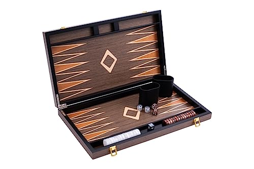 Engelhart Backgammon Deluxe 18" Impiallacciatura Noce