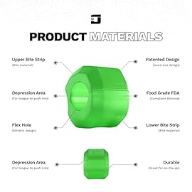 Jawzrsize Pop \'N Go Jaw, Face, and Neck Exerciser - Define Your Jawline, Slim and Tone Your Face, Look Younger and Healthier - Helps Reduce Stress and Cravings - Facial Exerciser (Intermediate Neon)