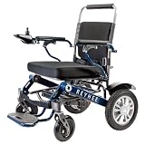Reyhee Roamer Folding Electric Wheelchair for Adults Seniors, 200W Motorized Wheelchair w/Dual DC Brushless Motor, Portable Power Wheelchairs, Class 2 Medical Device