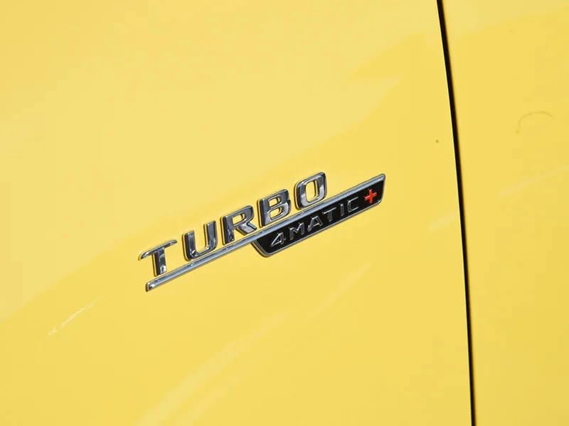 TURBO 4MATIC+ロゴステッカーターボAMGサイドバッジフェンダーエンブレムデカールE53 GLE53 A35 A45 CL