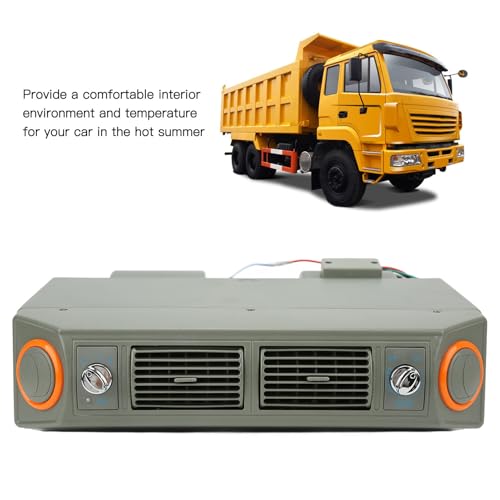 Gruppo Evaporatore Aria Condizionata Regolazione della Temperatura a 3 velocità Sotto il Cruscotto Evaporatore per Auto Camion Camper(DC24V 4A) (12V)