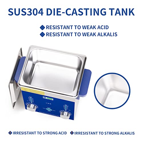 Dk Sonic Ultrasonic Cleaner - Ultrasonic Jewelry Cleaner,Sonic Cleaner,Ultrasound Lab,Dental Tool,Carburetor,Gun,Parts,Denture Cleaning Machine With Encoded Timer And Heater(0.79Gal-3L) #TOP4