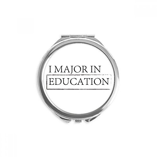 Miroir de maquillage rond compact pour corriger ses imperfections n'importe où