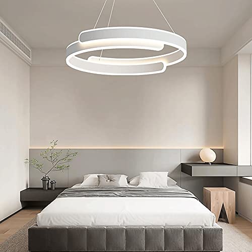 Lustre LED rond blanc pour en finir avec les pièces sombres et mal éclairées