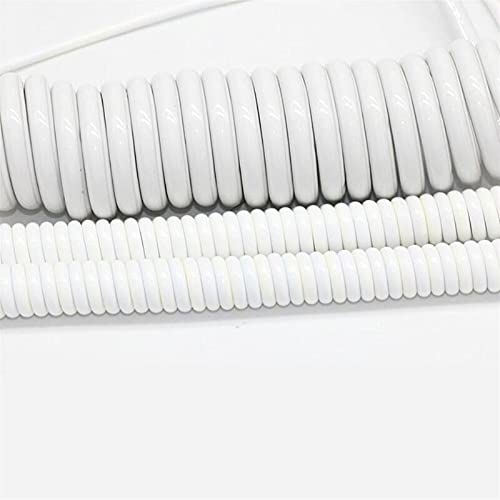 Câble spiralé à ressort 3 conducteurs extensible 5m 7.5m pour l'électricité - 3