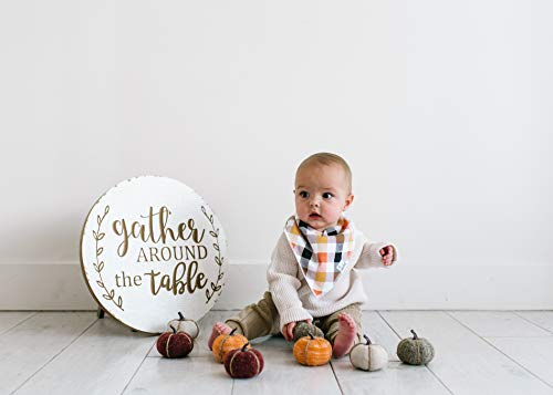 Baby Bandana Drool Bibs For Drooling And Teething 4 Pack Gift Set “Holiday” By Copper Pearl #TOP6