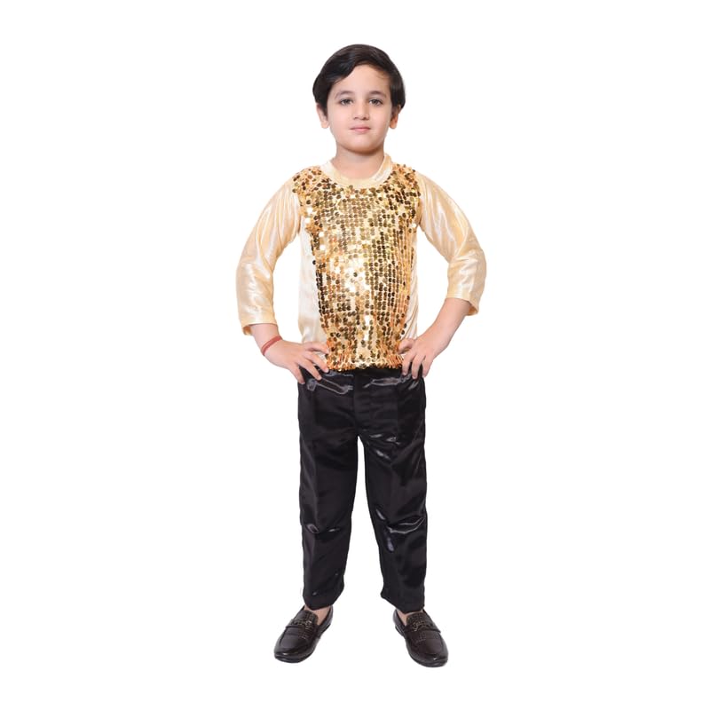 Kaku Fancy Dresses Lycra T-Shirt For Kids, Dance Costume For Boy & Girls