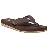 TOMS Men's Carilo Other Flip-Flop, Size: 12 D(M) US, Color: Chocolate Brown