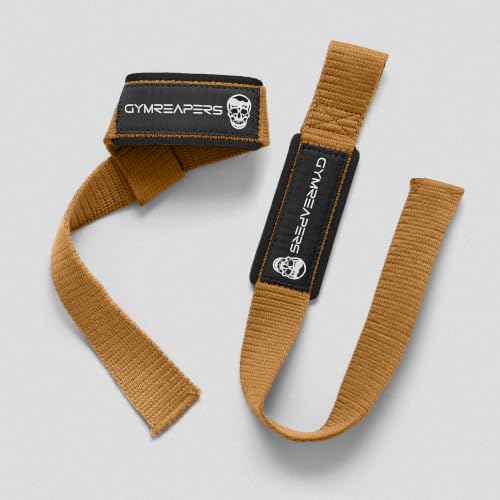 Image of Gymreapers Lifting Wrist Straps for Weightlifting, Bodybuilding, Powerlifting, Strength Training, & Deadlifts - Padded Neoprene with 18 inch Cotton