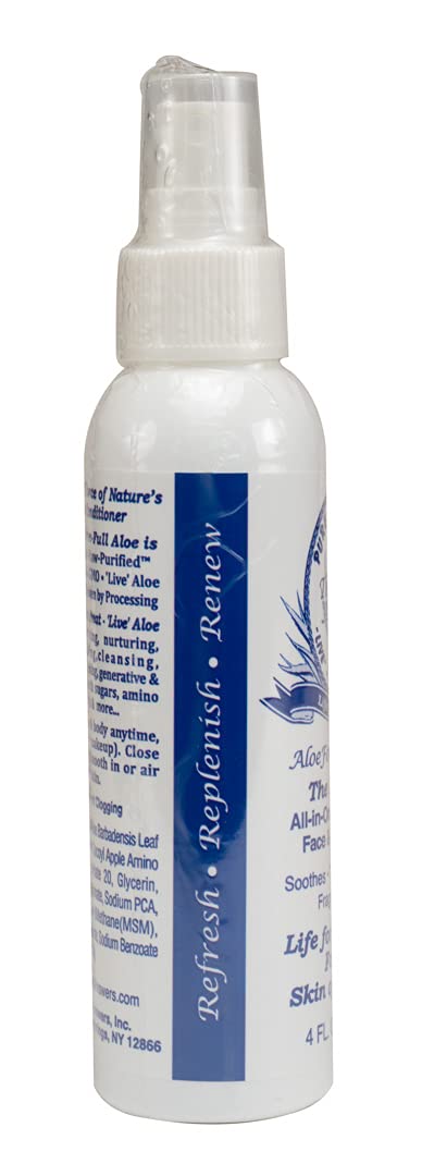HERBAL ANSWERS Aloe Force - Pure Aloe Vera Face and Body Spray Mist, 4oz