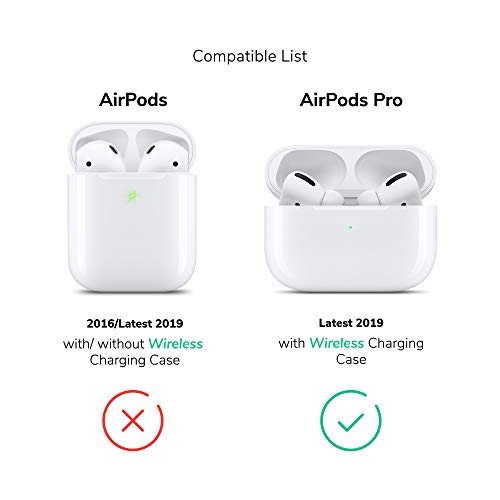Gmyle Airpods Pro Case Clear, Gmyle Protective Shockproof Case Cover Skins With Keychain Compatible With Apple Airpods Pro 3, Clear [Front Led Visible] #TOP2