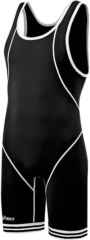 Asics Men's Snap Down Wrestling Singlet (Navy/White)