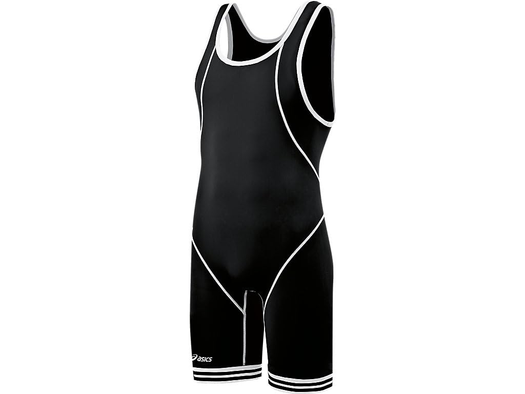 Asics Men's Snap Down Wrestling Singlet (Navy/White)