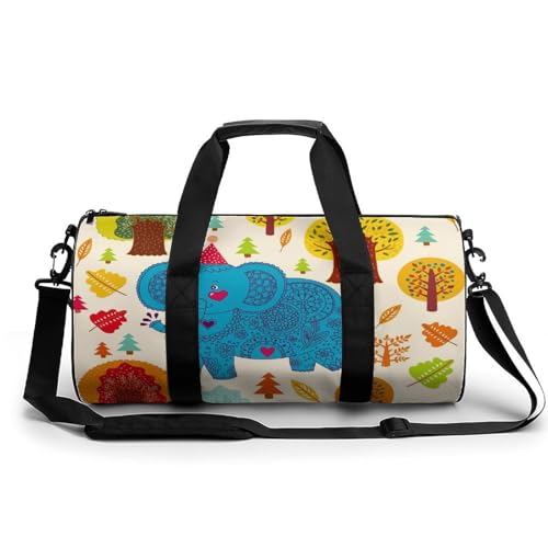 Sac de voyage Éléphant Arbre pour camping et randonnée week-end