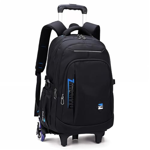Image of PALAY Waterproof School Trolley with Detachable Wheel Stand & 6 Wheels - Versatile Kids Backpack & Birthday Gift for Boys & Girls