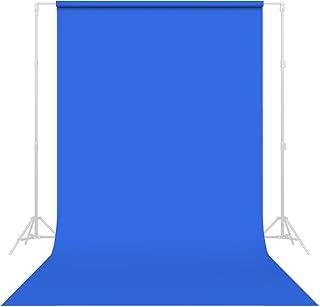 Savage Seamless Paper Photography Backdrop - Color #58 Studio Blue, Size 86 Inches Wide x 36 Feet Long, Backdrop for YouTube Videos, Streaming, Interviews and Portraits - Made in USA