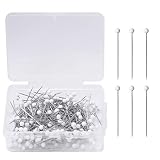 250 Pieces Sewing Pins Ball Glass Head Pins Straight Quilting Pins for Dressmaker Jewelry Decoration