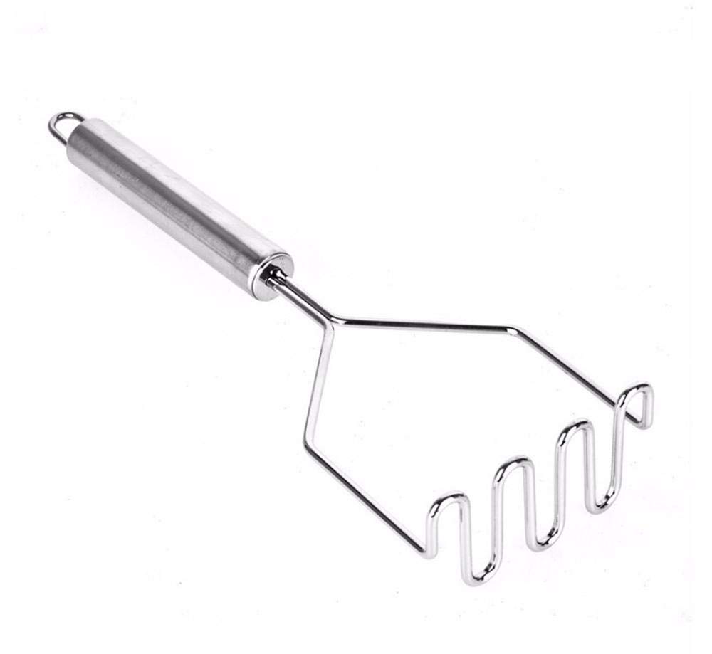 DUORUI Potato Masher Stainless Steel Baby Food Vegetables Fruits Masher Waves Shape